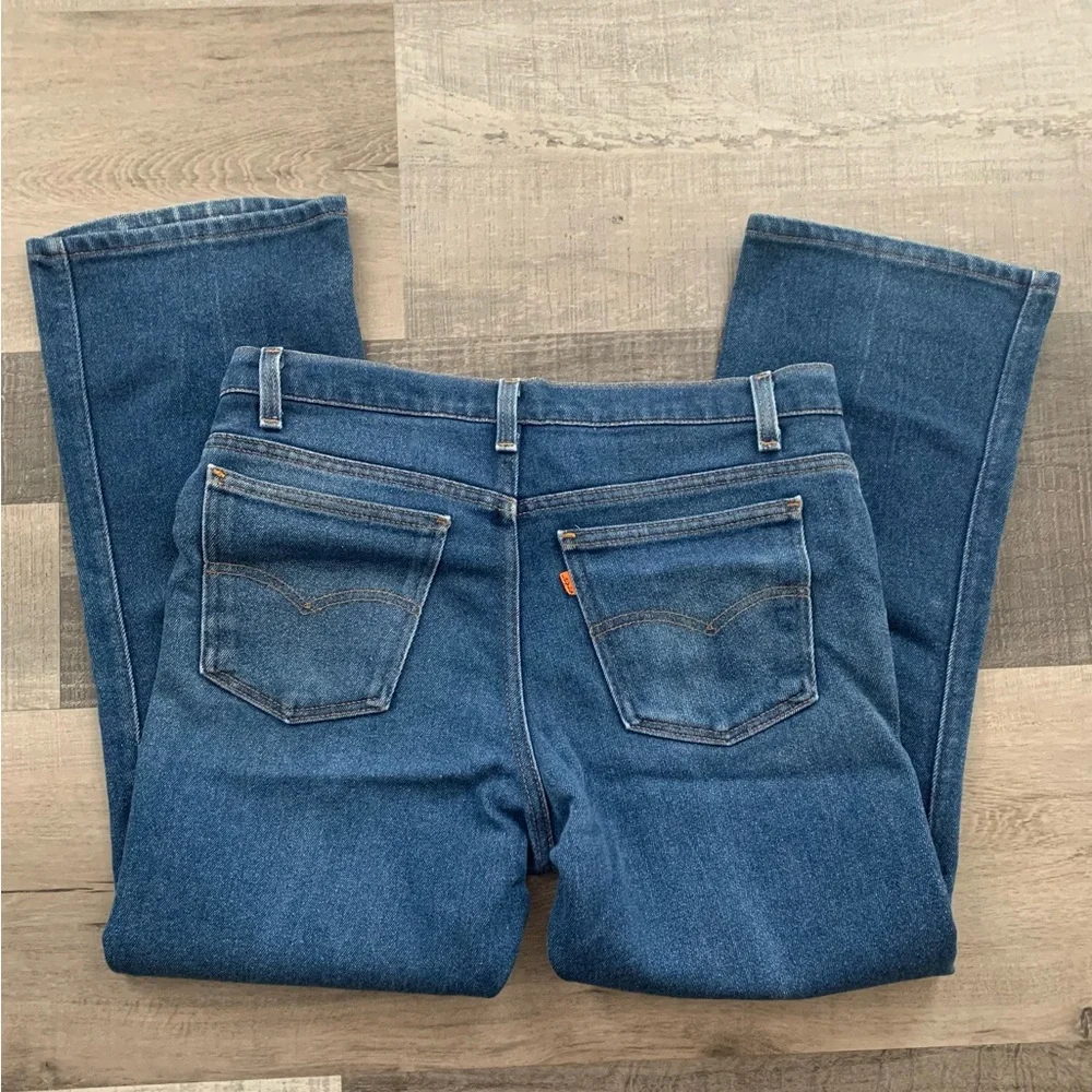 Vintage Levi’s | 1970s Denim Jeans Orange Tag - Picture 7 of 8